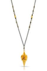 Small Stardust Pendant, 3 Color Options, Faceted Gemstones on Chain for Accent, Easy Wear for Everyday.