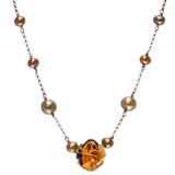 Flora Necklace, Small, 3 Colors Options with Freshwater Pearl Embellishment, Casual Enough for Everyday.