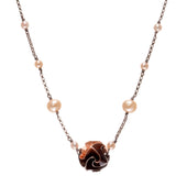 Flora Necklace, Small, 3 Colors Options with Freshwater Pearl Embellishment, Casual Enough for Everyday.