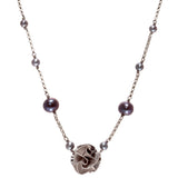 Flora Necklace, Small, 3 Colors Options with Freshwater Pearl Embellishment, Casual Enough for Everyday.
