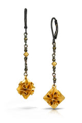 Stardust Dangle Earrings, Longer, More Dramatic Stardust Earrings, 3 Colors and 2 Size Options.