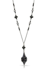 Large Stardust Pendant, 3 Color Options, Faceted Gemstones for Accent, Easy Wear for Everyday.