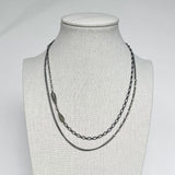 Layering Necklaces, adjustable length and versatile with faceted labradorite beads.