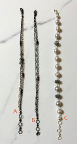 Sale Bracelets $40 Sterling Silver, Gold-filled, Pearls, Adjustable length, for everyday wear.