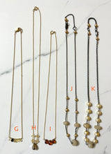 Sale Necklaces $40 Sterling Silver, Gold-filled, Oxidized Sterling Silver, with Gemstones, for everyday wear.