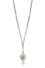 Small Stardust Pendant, 3 Color Options, Faceted Gemstones on Chain for Accent, Easy Wear for Everyday.