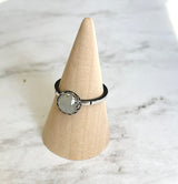 Gem ring - 8mm moonstone