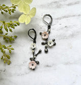 Sakura drop earrings with lever backs