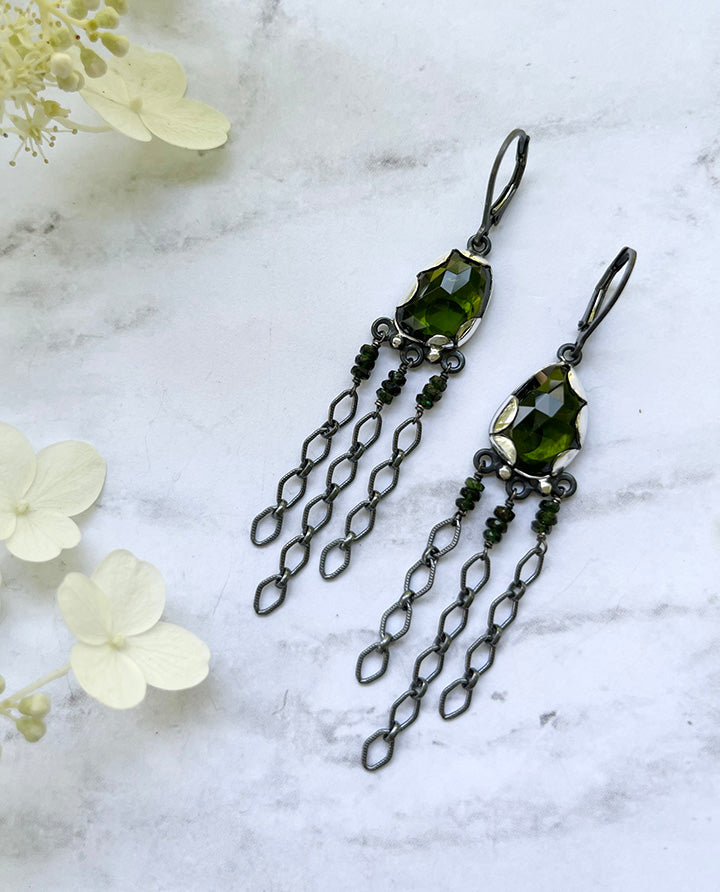 Long dangle earrings