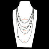 Layering Necklaces, adjustable length and versatile with faceted labradorite beads.