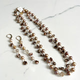 Gem necklaces - Gold-Filled - Various Length and Gemstones, Traditional Shape with Contemporary Accent.