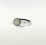 Gem ring - 8mm moonstone