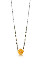 Mini Flora Pendant, on Chain, 4 Color Versions, Simple yet Sweet Addition to Your Everyday Wardrobe.