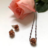 Mini Flora Pendant, on Chain, 4 Color Versions, Simple yet Sweet Addition to Your Everyday Wardrobe.