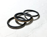 14k dotted stackable ring