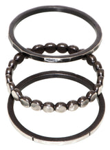 Bold Beaded Band - Hammered Beaded Band Perfect To Stack with Any Rings.