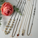 Sale Necklaces $45 Sterling Silver, Gold-filled, Oxidized Sterling Silver, with Gemstones, for everyday wear.