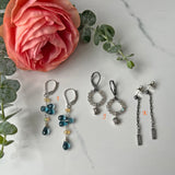 $90 Deal Earrings!, Sterling silver, Precious and Semi Precious Gemstone Briolettes, for any occasions.