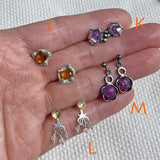 $90 Deal Earrings!, Sterling silver, Precious and Semi Precious Gemstone Briolettes, for any occasions.