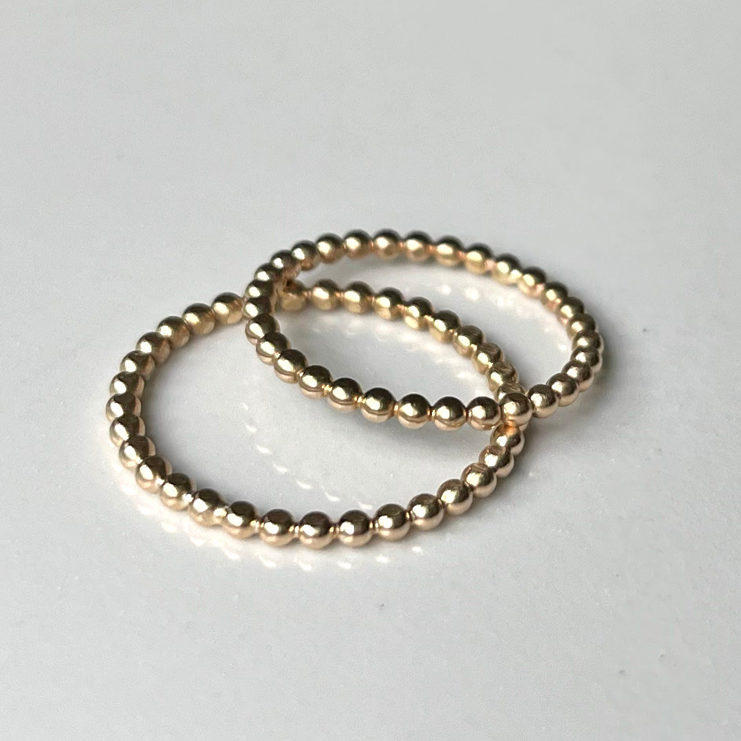 Skinny Dot Band - Satin Finished Gold-Filled  Dotted Band Perfect for Stacking and Everyday. (Copy)