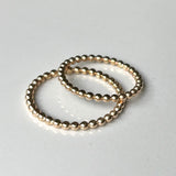 Skinny Dot Band - Satin Finished Gold-Filled  Dotted Band Perfect for Stacking and Everyday. (Copy)