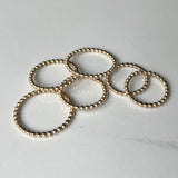 Skinny Dot Band - Satin Finished Gold-Filled  Dotted Band Perfect for Stacking and Everyday. (Copy)