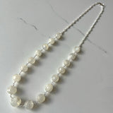 Gem Necklaces - Silver - Various Length and Gemstones, Traditional Shape with Contemporary Accent.