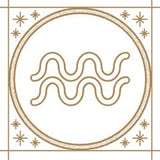 Aura Necklace, A fashionable Tribute to Astrology with a Zodiac Sign.