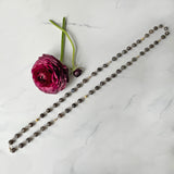 Gem necklaces - Gold-Filled - Various Length and Gemstones, Traditional Shape with Contemporary Accent.