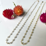 Diamond Necklace - Yellow and Gray Diamond with 18k Yellow Gold and Clasp, An Elegant and Timeless Choice for Special Day Outfit