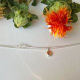 Echo Bracelet, Personalized Letters in Vintage Fonts, with Herkimer Diamond Accent for Everyday.