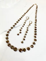 Andradite Garnet necklace and earrings