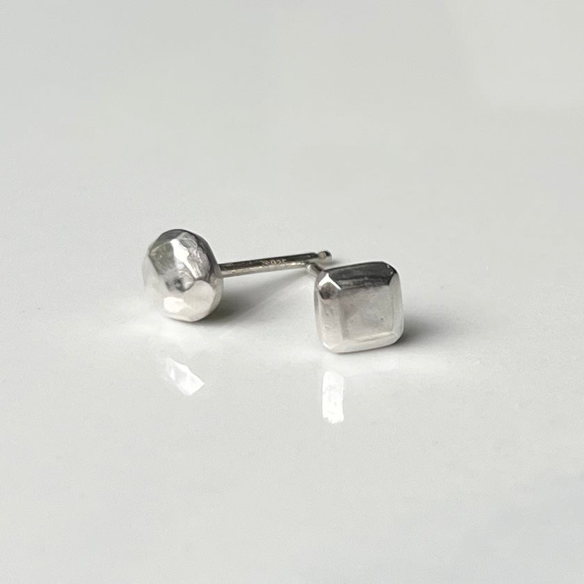 Echo Earring, SOLD BY SINGLE, NOT A PAIR, Personalized Letters in Vintage Fonts, with Herkimer Diamond Accent for Everyday. (Copy)