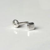 Echo Earring, SOLD BY SINGLE, NOT A PAIR, Personalized Letters in Vintage Fonts, with Herkimer Diamond Accent for Everyday. (Copy)