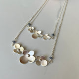 Hydrangea Necklace with Tanzanite