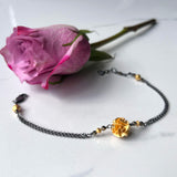 Mini Flora Bracelet, A Delicate and Floral Bracelet with Adjustable Length.