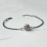 Mini Flora Bracelet, A Delicate and Floral Bracelet with Adjustable Length.