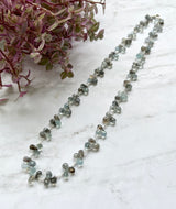 Moss Aquamarine necklace and earrings