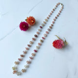 Gem Necklaces - Silver - Various Length and Gemstones, Traditional Shape with Contemporary Accent.