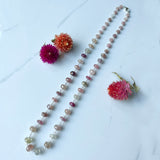 Gem Necklaces - Silver - Various Length and Gemstones, Traditional Shape with Contemporary Accent.