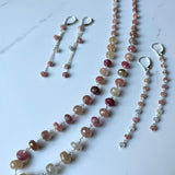 Gem Necklaces - Silver - Various Length and Gemstones, Traditional Shape with Contemporary Accent.