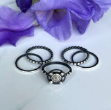 stackable rings set of 4 (middle ring sold separately)