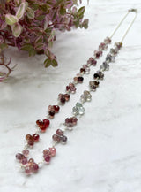 Spinel necklace and earrings