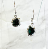 Tourmaline silver earrings