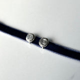 Dare to be Dark, Gothic Glam Halloween Limited Edition Echo Necklace with Rich Twilight Color Velvet Adjustable length