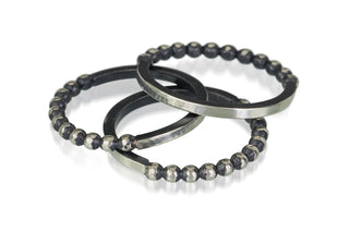 stackable ring - half and half
